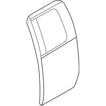 Ford AL3Z-1824630-A Door Assembly - Rear Less Hinges