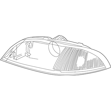 Mercury 7F2Z-13008-B Headlamp Assembly