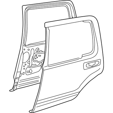 Ford 2L2Z-7824630-AA Door Assembly - Rear - Left