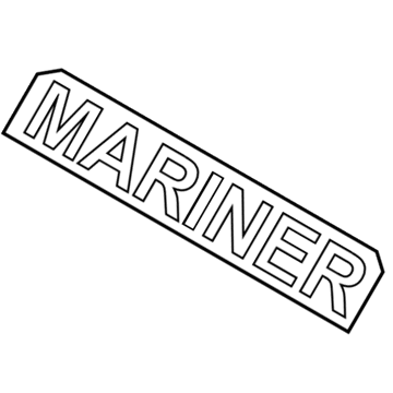 Mercury 5E6Z-7842528-AB Name Plate
