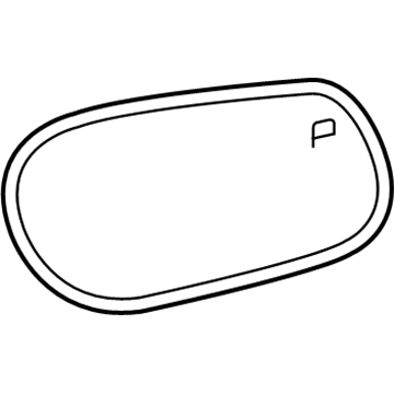 Ford 1W7Z-17K707-AA Glass Assembly - Rear View Outer Mirror