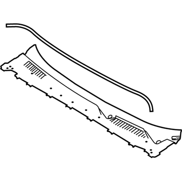 Lincoln EJ7Z-78018A16-B Grille - Cowl Top