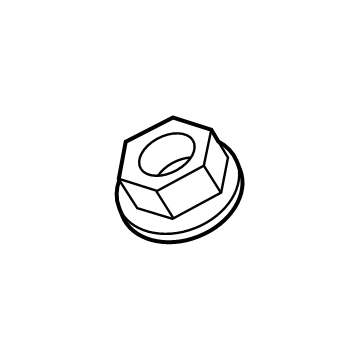 Ford -W717702-S442 Lateral Rod Nut