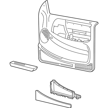 Ford XL5Z-1023942-AAB Panel Assembly - Door Trim