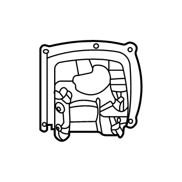 ML3Z-14D189-N Ford Blind Spot Radar Bracket, Rear Passenger Side Illustration 1 of 1