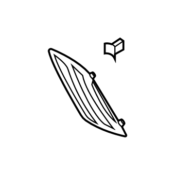 HL3Z-16228-AA Ford Vent Grille, Front Upper Passenger Side Illustration 1 of 1