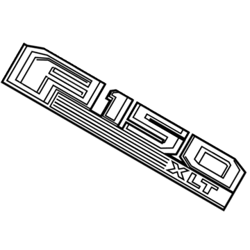Ford FL3Z-16720-C Nameplate, Front Passenger Side FL3Z-16720-C Ford Nameplate, Front Passenger Side Illustration 1 of 1