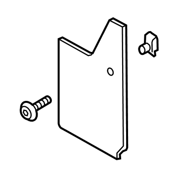 FL3Z-16A550-D Ford Kit - Mudflap Illustration 1 of 1