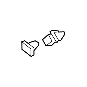 Ford -W790383-S900 Wheel Opening Molding Clip, Front -W790383-S900 Ford Wheel Opening Molding Clip, Front Illustration 1 of 1
