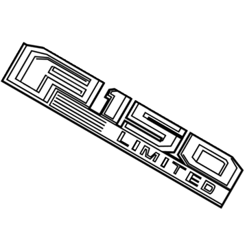 Ford GL3Z-16720-A Nameplate, Front Passenger Side GL3Z-16720-A Ford Nameplate, Front Passenger Side Illustration 1 of 1