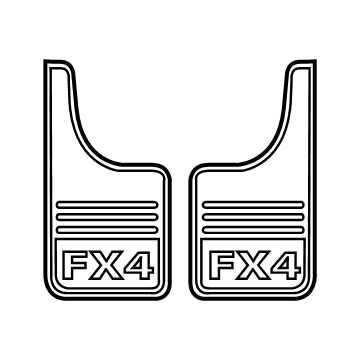 Ford VHL3Z-16A550-F Kit - Mudflap