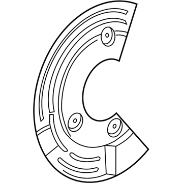 Mercury 5F9Z-2C028-BA Shield - Brake Disc