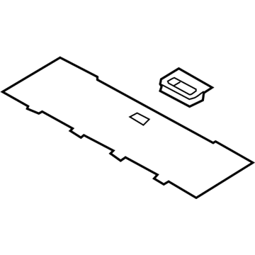 7L1Z-4045626-AD Ford Floor Cover, Charcoal, Rear Illustration 1 of 1