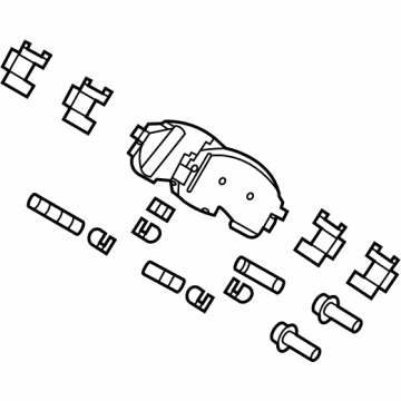 Ford MB3Z-2200-D Pad - Brake MB3Z-2200-D Ford Pad - Brake Illustration 1 of 1