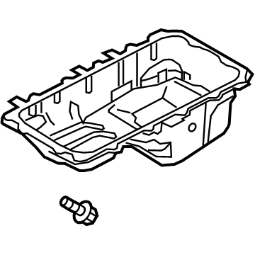 Ford ML3Z-6675-L Pan Assembly - Engine Oil ML3Z-6675-L Ford Pan Assembly - Engine Oil Illustration 1 of 1