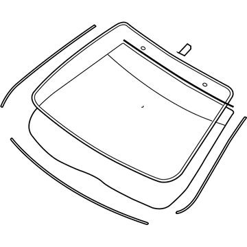 Mercury AE5Z-5403100-B Glass - Windscreen