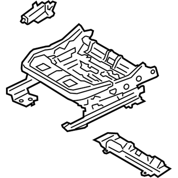Ford KB3Z-2161710-B Seat Base, Front Passenger Side KB3Z-2161710-B Ford Seat Base, Front Passenger Side Illustration 1 of 1