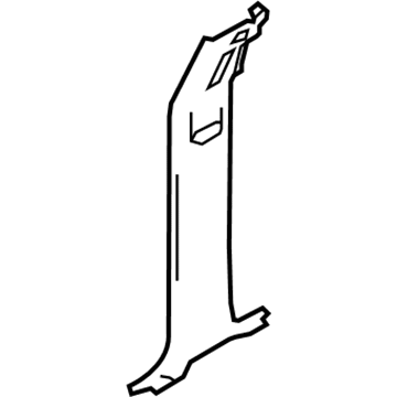 9L3Z-1624346-AA Ford Center Pillar Trim, Passenger Side Illustration 1 of 1