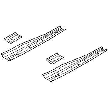Ford DG9Z-54100K38-A Floor Rail, Center DG9Z-54100K38-A Ford Floor Rail, Center Illustration 1 of 1