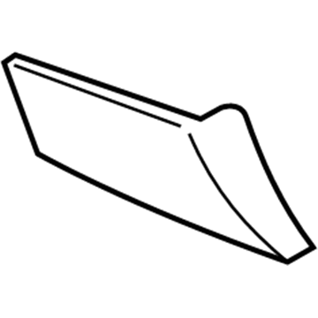Mercury 6W3Z-16036-APTM Moulding Assembly - Fender
