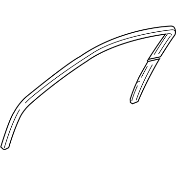 Lincoln 4W1Z-5421596-AA Run - Door Glass