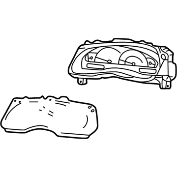 Ford 4W6Z-10849-AA Instrument Cluster