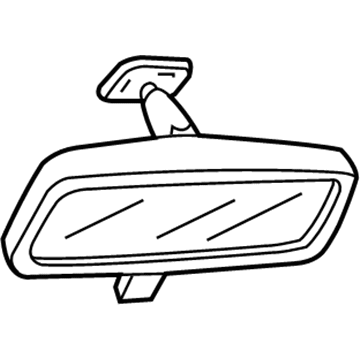 Mercury 6U5Z-17700-B Mirror Assembly - Rear View - Inner