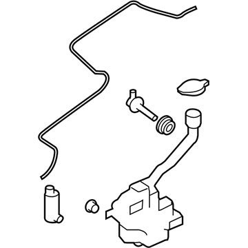 Lincoln 8A5Z-17618-A Reservoir - Windshield Washer