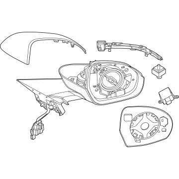 Lincoln R2TZ-17682-BA Mirror Assembly