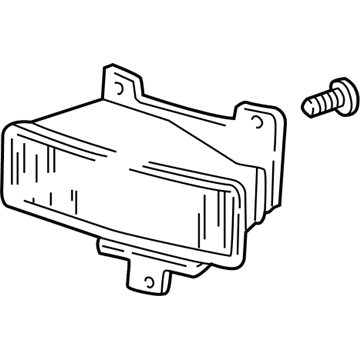 Ford 6C3Z-15201-A Lamp Assembly - Fog - Front