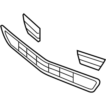 Lincoln 8A5Z-17K945-BB Grille - Bumper