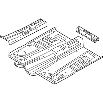 Ford BB5Z-7811135-A Pan Assembly - Floor