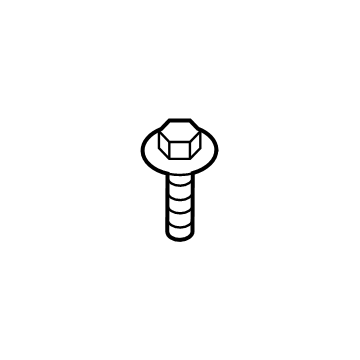 Ford -W505428-S442 Headlamp Assembly Mount Bolt, Upper -W505428-S442 Ford Headlamp Assembly Mount Bolt, Upper Illustration 1 of 1