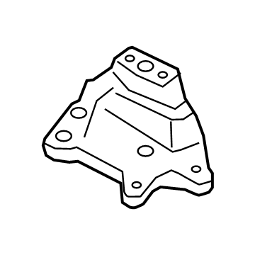 Ford K2GZ-7M125-B Transmission Mount K2GZ-7M125-B Ford Transmission Mount Illustration 1 of 1
