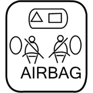 Ford XF3Z-14B217-AA Decal - Warning - Airbag