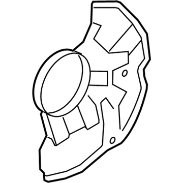 Lincoln 6E5Z-2K004-AA Shield - Splash