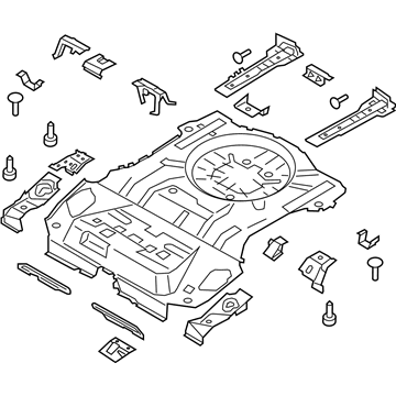 Ford CV6Z-7811215-A Pan Assembly - Floor