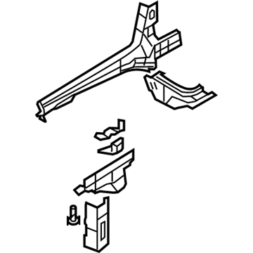 Ford 5G1Z-5410008-AA Inner Rail, Front Passenger Side 5G1Z-5410008-AA Ford Inner Rail, Front Passenger Side Illustration 1 of 1