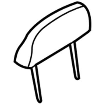Ford BA1Z-78611A08-AA Headrest, Charcoal BA1Z-78611A08-AA Ford Headrest, Charcoal Illustration 1 of 1