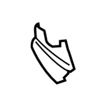 7T4Z-7861348-BC Ford Lower Cover, Black/Charcoal, Rear Outer Passenger Side Illustration 1 of 1