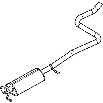 Ford AE8Z-5230-G Muffler Assembly
