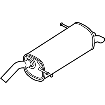 Ford AE8Z-5A289-H Muffler Assembly - Rear