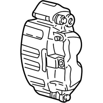 Ford GU2Z-2V121-ERM Remanufactured Caliper Assembly - Brake Less Pads