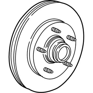 Ford XL3Z-1102-CB Hub Assembly - Wheel