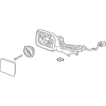 Ford M2DZ-17682-A Mirror Assembly - Rear View Outer