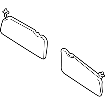 Mercury 5L8Z-7804104-AAA Visor Assembly - Sun