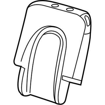 Ford 1L2Z-7866800-AB Seat Back Pad, Rear Center 1L2Z-7866800-AB Ford Seat Back Pad, Rear Center Illustration 1 of 1