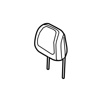 Lincoln LJ7Z-78611A08-CA Headrest - Cover And Pad