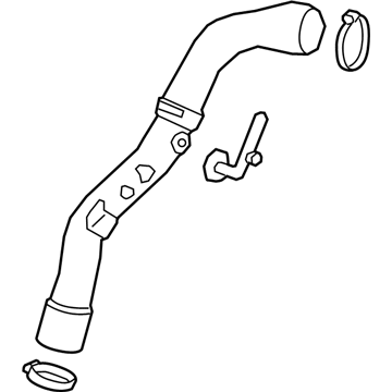 Ford HP5Z-6F073-A Air Hose HP5Z-6F073-A Ford Air Hose Illustration 1 of 1
