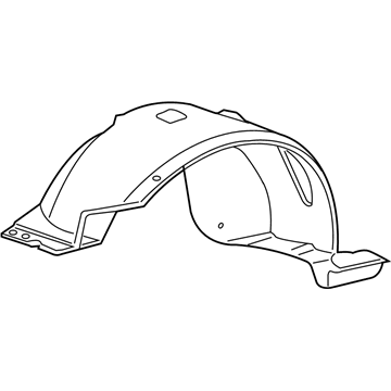 Ford 4L5Z-16054-AA Fender Liner, Front Passenger Side 4L5Z-16054-AA Ford Fender Liner, Front Passenger Side Illustration 1 of 1